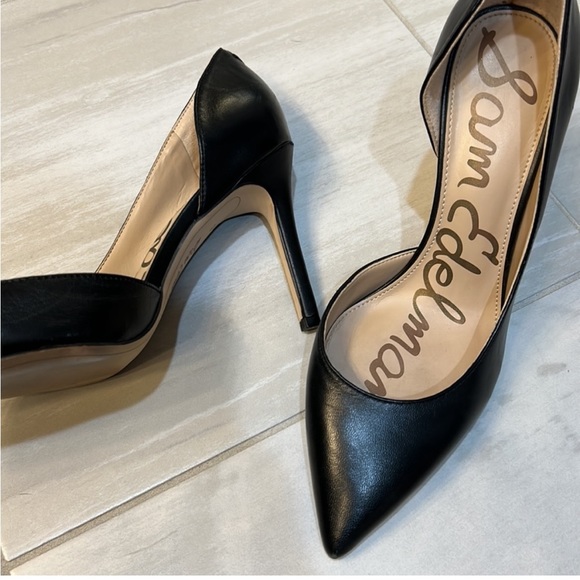 Sam Edelman | Black Leather Heels - Picture 5 of 7